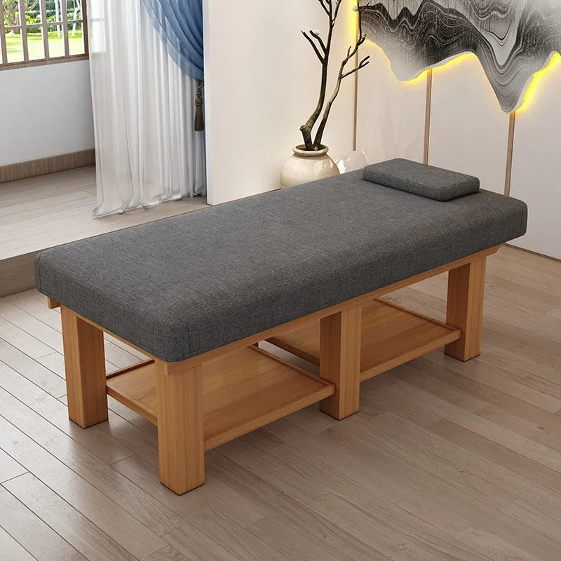 Nordic Ear Picking and Moxibustion Massage Tables Beauty Salon Designer Massage Tables Solid Wood Furniture Cama De Masaje HBMT