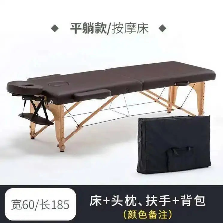 Wooden Folding Portable Massage Table Lash Tattoo Knead Massage Bed Physiotherapy Adjust Camilla Masaje Beauty Furniture KMMT