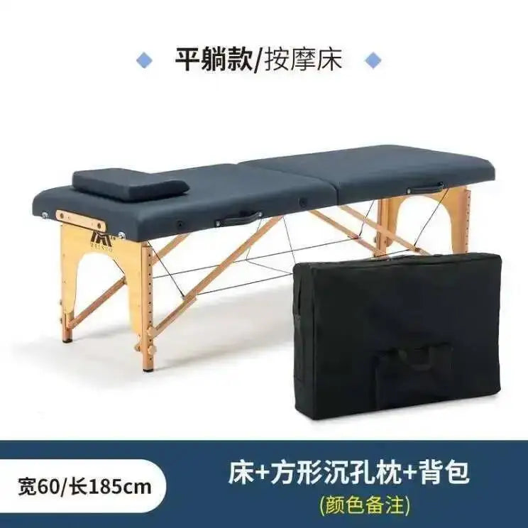 Wooden Folding Portable Massage Table Lash Tattoo Knead Massage Bed Physiotherapy Adjust Camilla Masaje Beauty Furniture KMMT