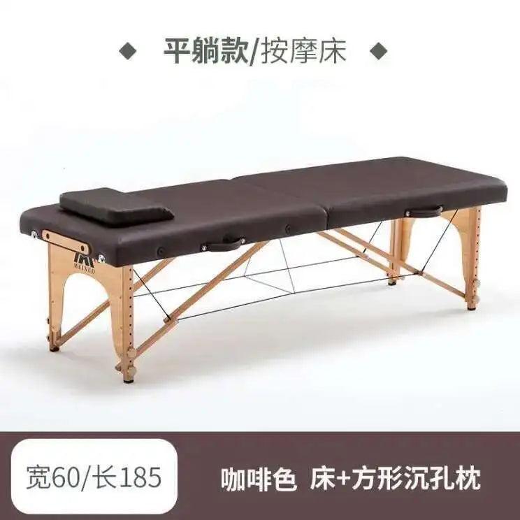 Wooden Folding Portable Massage Table Lash Tattoo Knead Massage Bed Physiotherapy Adjust Camilla Masaje Beauty Furniture KMMT