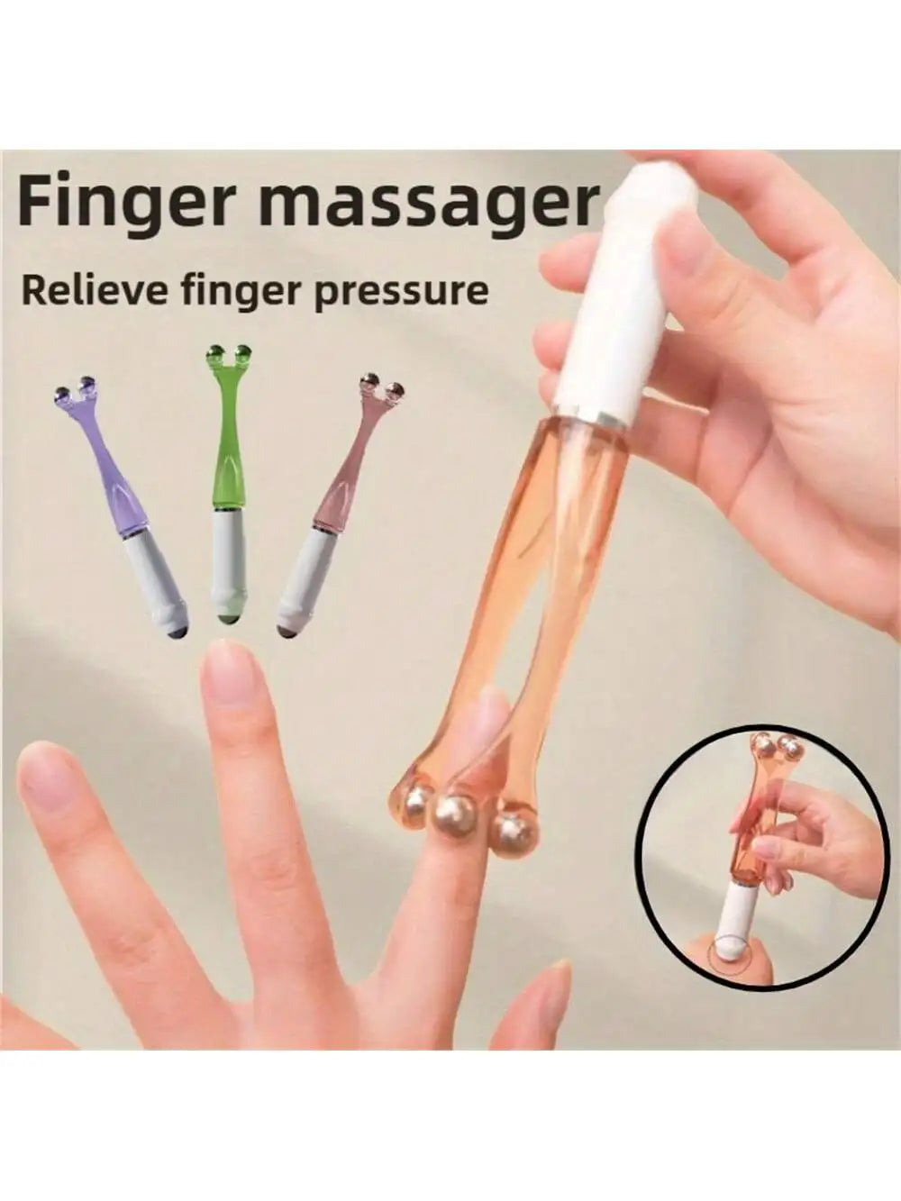 1pc Magnetic Finger Massage Roller, Magnetic Bead Finger Press Relaxation Tool, Suitable For Relaxing Finger Muscles, Finger Pre