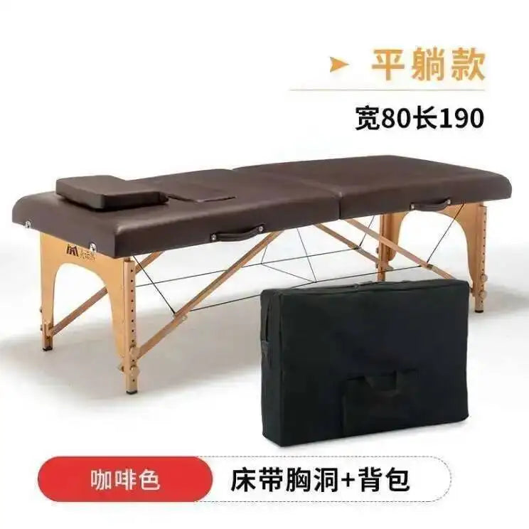 Wooden Folding Portable Massage Table Lash Tattoo Knead Massage Bed Physiotherapy Adjust Camilla Masaje Beauty Furniture KMMT