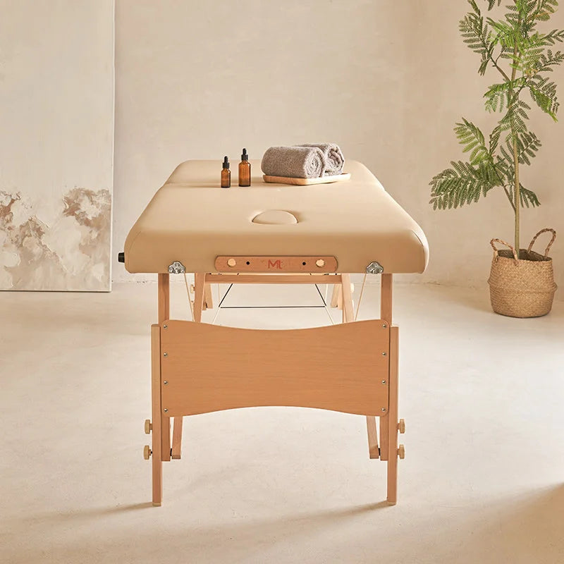 Portable Massage Acupuncture Physical Therapy Tattoo Bed Folding Massage Tables Beauty Salon Furniture Wooden Spa Massage Bed