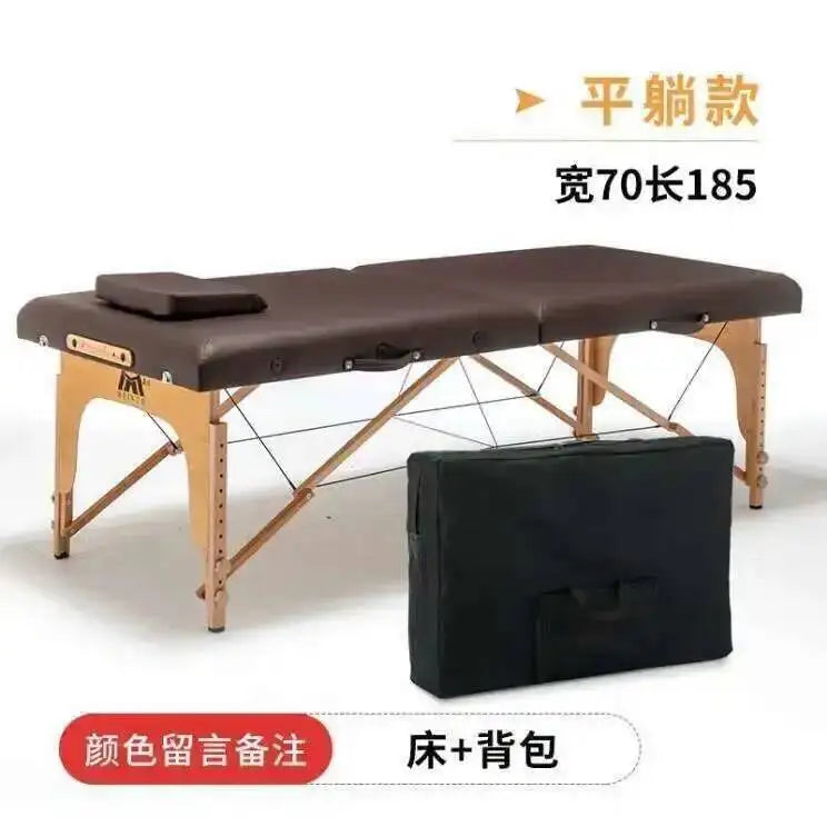 Wooden Folding Portable Massage Table Lash Tattoo Knead Massage Bed Physiotherapy Adjust Camilla Masaje Beauty Furniture KMMT