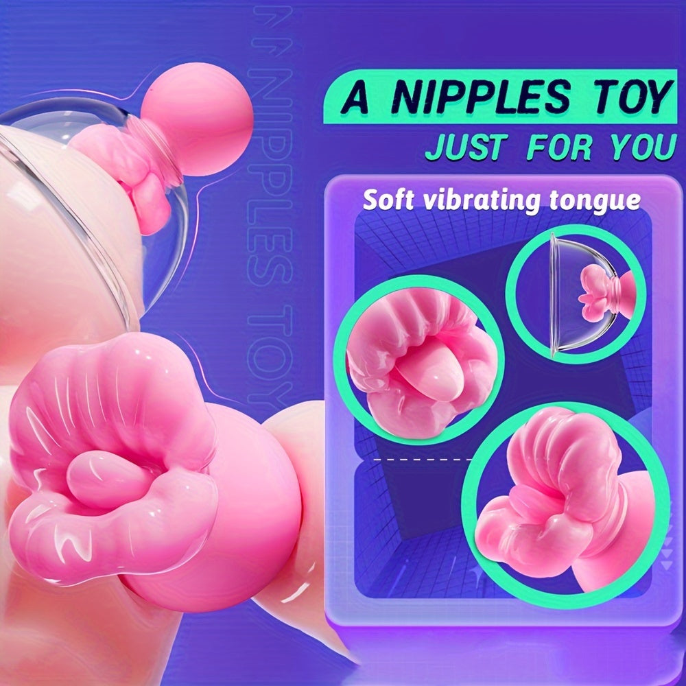 Silicone Nipple Vibrator With 12 Modes Breast Massager For Women