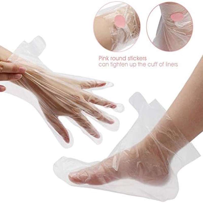 Segbeauty 200pcs Paraffin Wax Bath Liners Gloves Booties Hands Feet