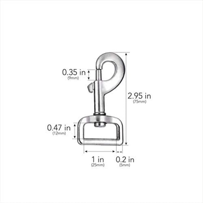 Heavy Duty Swivel Snap Hooks Zinc Alloy Clasp For Leashes