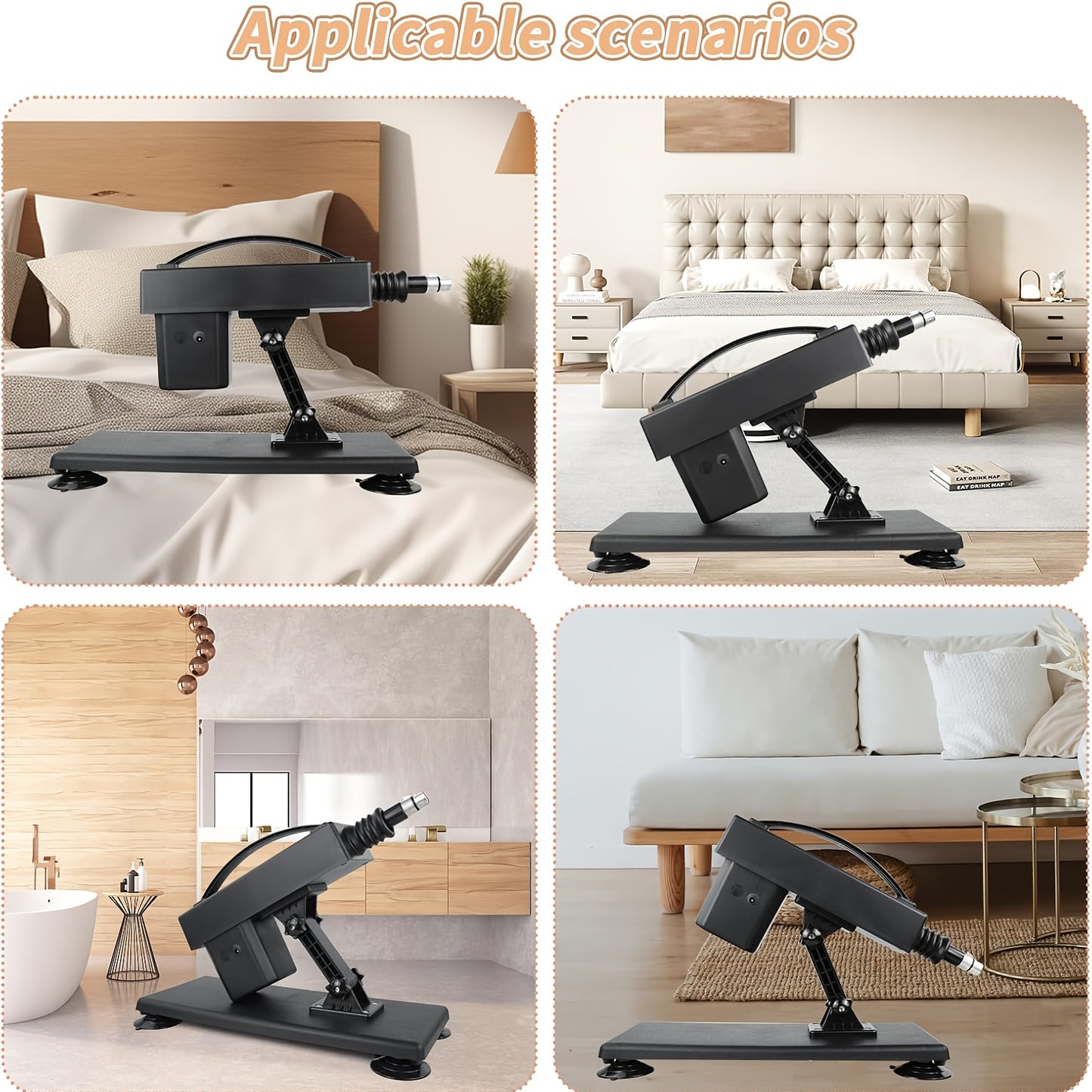 Automatic Sex Machine With Realistic Dildo And 8 Accessories