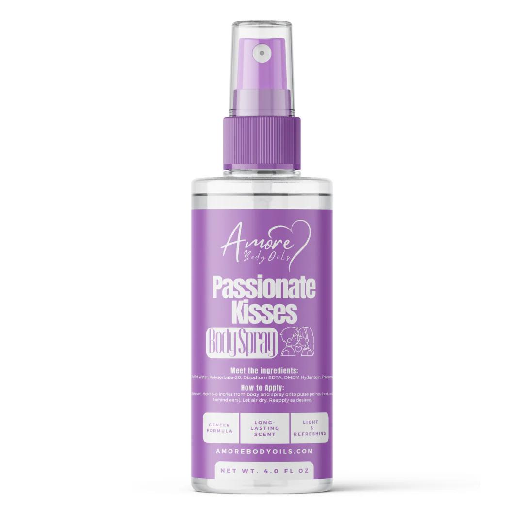 Passionate Kisses Body Oil, Lotion, and Body Spray Bundle