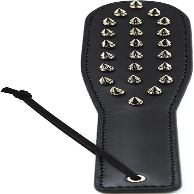 Paddle Leather Short for Adult Play & Horse Training( Extreme Studded) Spiked Slap for Couples( Flirting Supplies)