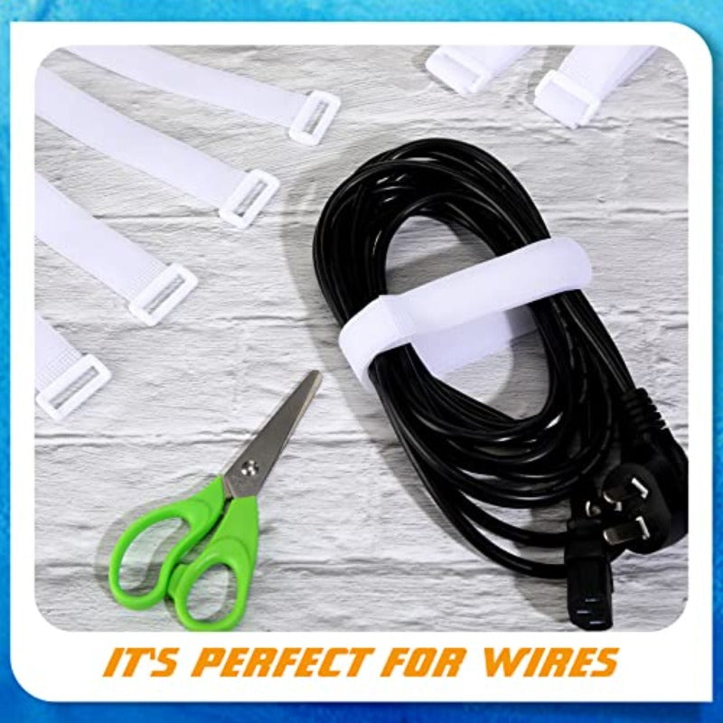 Kigeli Reusable Cable Straps and Ties Set, 20 Pcs, Cord Organizer