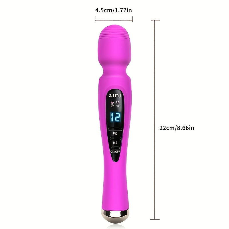 Quiet Massager 12 Speed Cordless Wand Massager USB Magnetic Charger