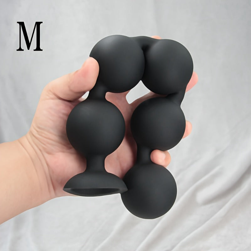 Silicone Anal Beads Prostate G-Spot Stimulator With Pull Ring