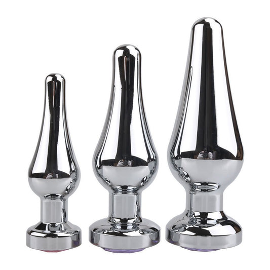 Stainless Steel Anal Plug Heavy Duty Metal Construction Ergonomic Design