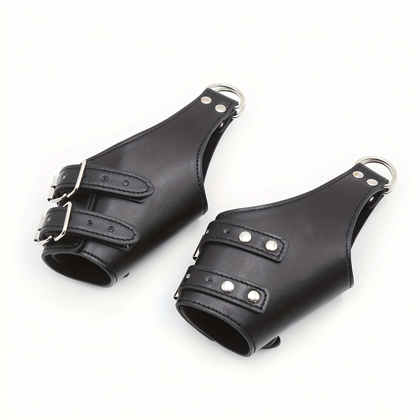 Halloween Leather Hang On Door Handcuffs for Adult Restraints