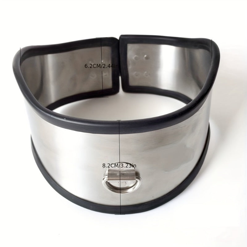 Stainless Steel Necklet Collar For BDSM Bondage Jewelry Heavy Duty