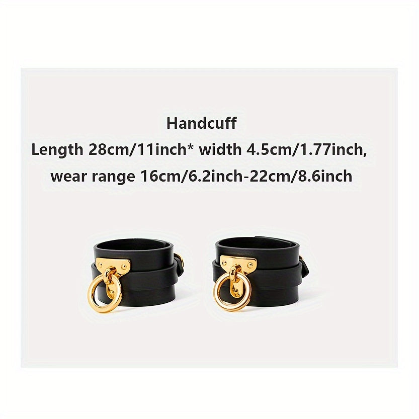 Metal Leg Spreader Bondage Tool With Adjustable Cross Buckle BDSM