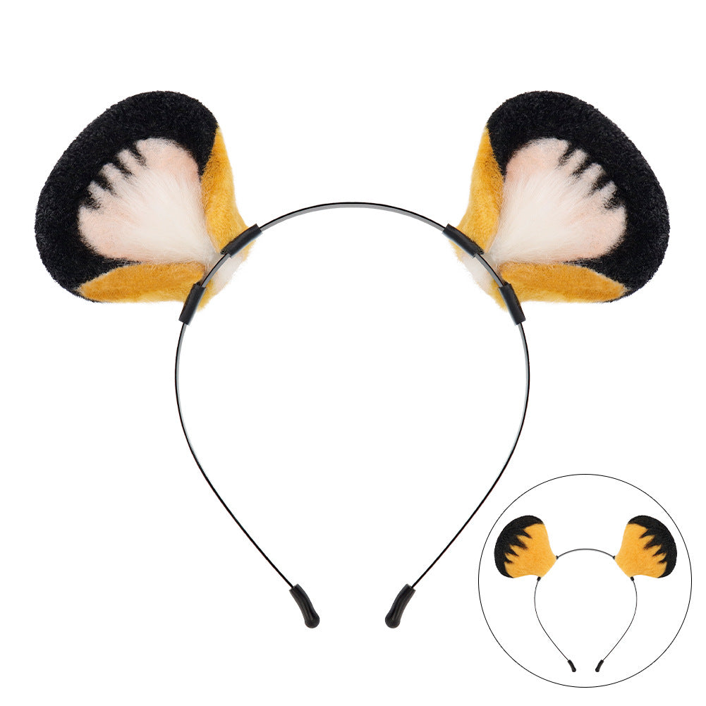 Jufufu Fox Cosplay Costume Set With Plush Ears Tail Bow