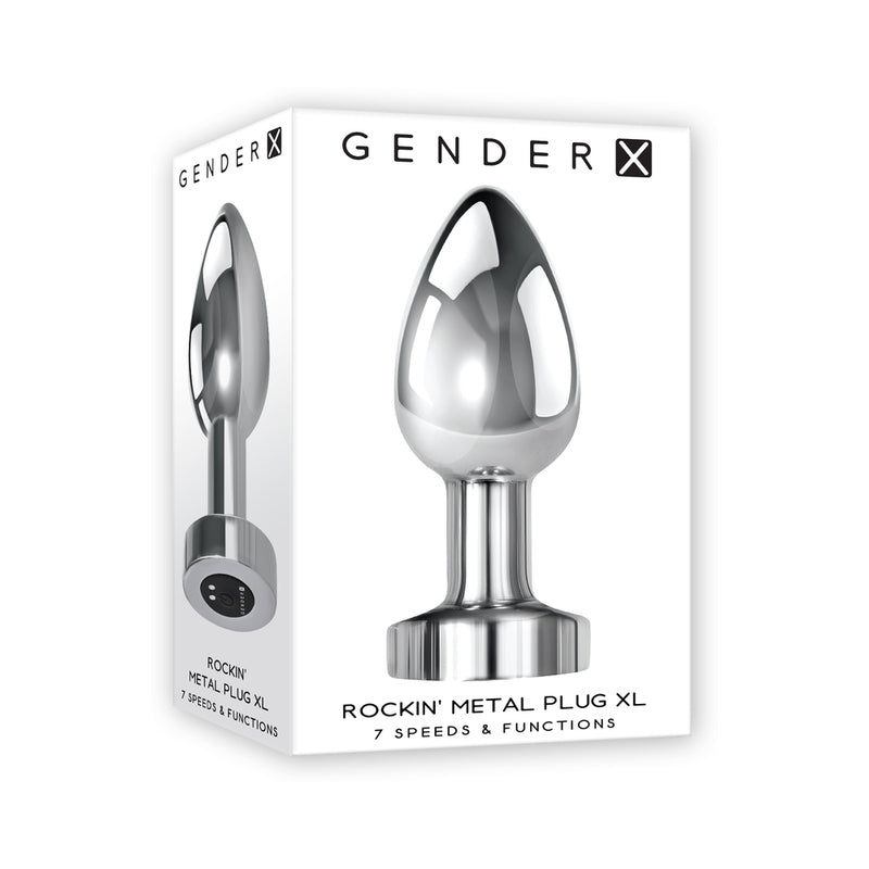 GX Rockin Metal Vibrating Anal Plug With Seven Speeds