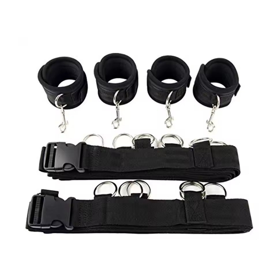 Bed Bondage Straps And Ropes Set For Couples Sensory Pleasure