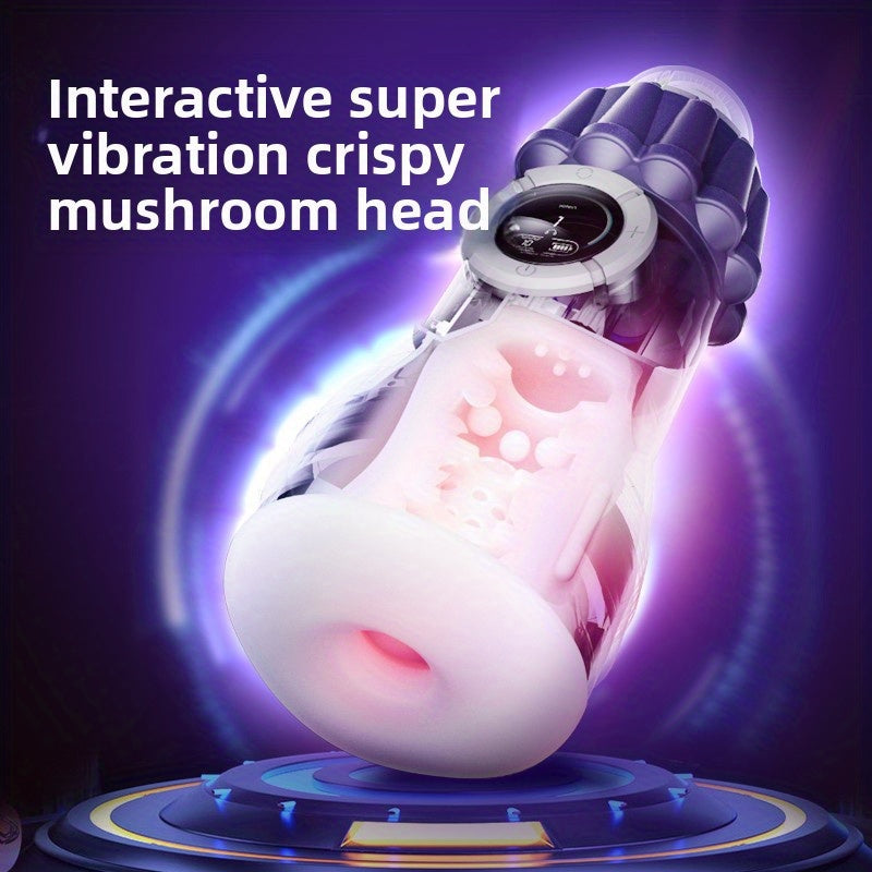 20 Interactive Hyper Vortex Deep Throat Masturbator For Men