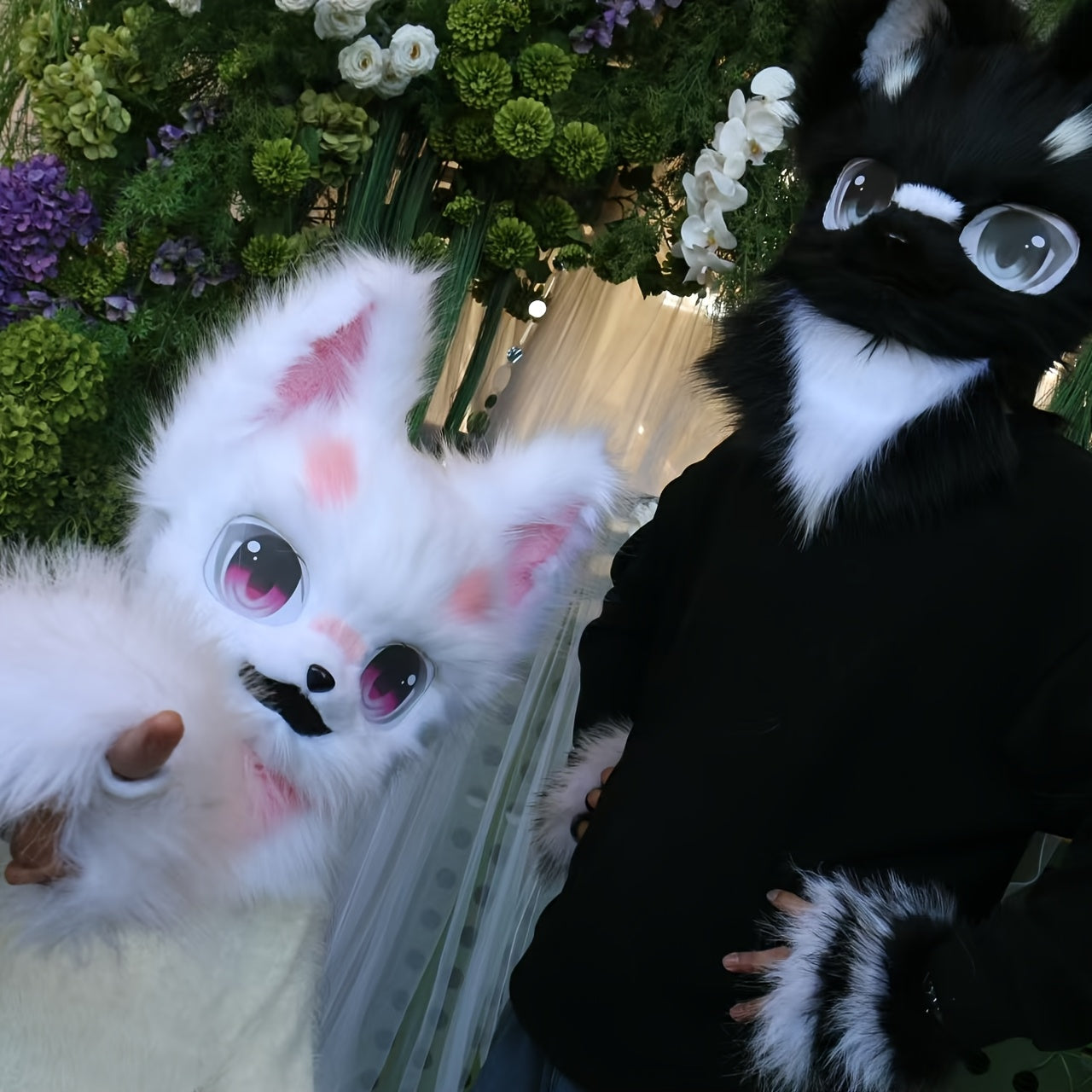 Cat Fursuit Head Mask For Halloween Cosplay Props Premium
