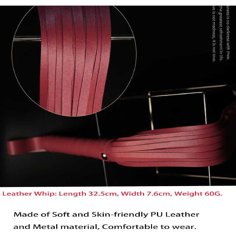 UNMZ 10pc BDSM Bondage Set Handcuffs Whip Restraints Kit Couples