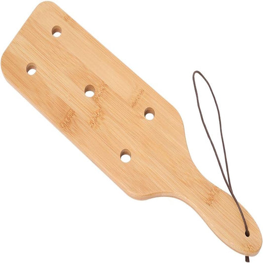 14inch Bamboo Paddle for Adult BDSM Sex Play with 5 Holes, Bdsm Accessories, Erotic Play, Smooth Finish, Sleek Design, Durable Material, Lightweight Construction, Erotic Tool