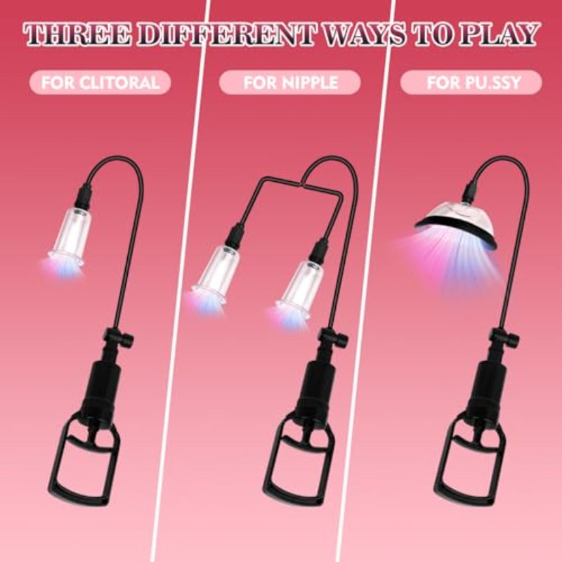 Pussy Pump Multicup Clitoral Stimulation Kit for Women