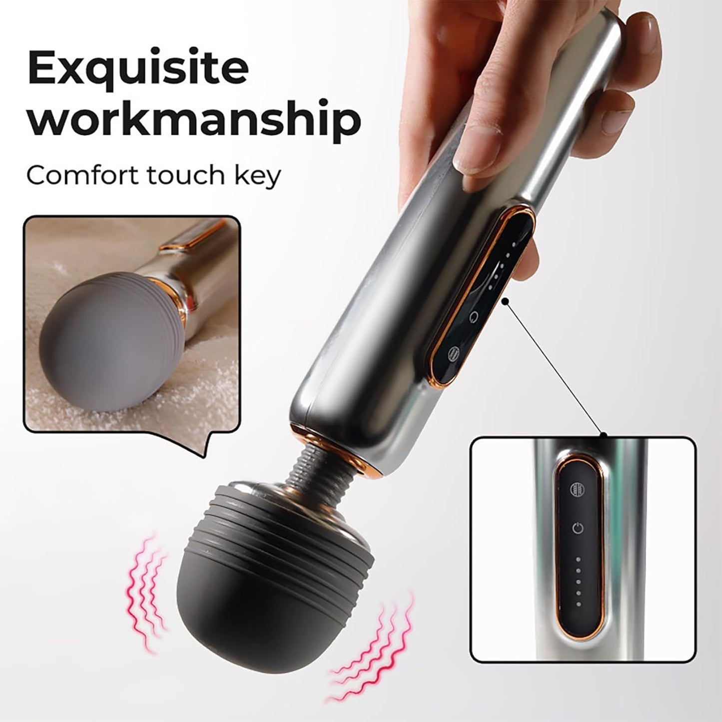 Vibrator With 5 Modes And Heating Handheld Clitoral Massager