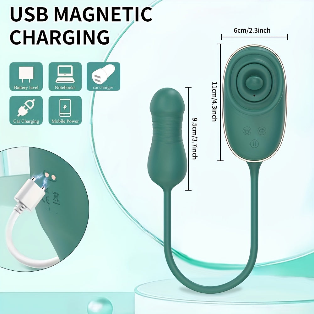 GENYEAN Sucking Tongue Vibrator With 9 Modes G Spot Clitoral