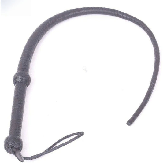 Cowhide Leather Bullwhip for Training and Practice