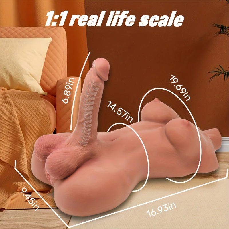 Adult Sex Doll Double Head Stimulation TPE Toy Phthalate Free