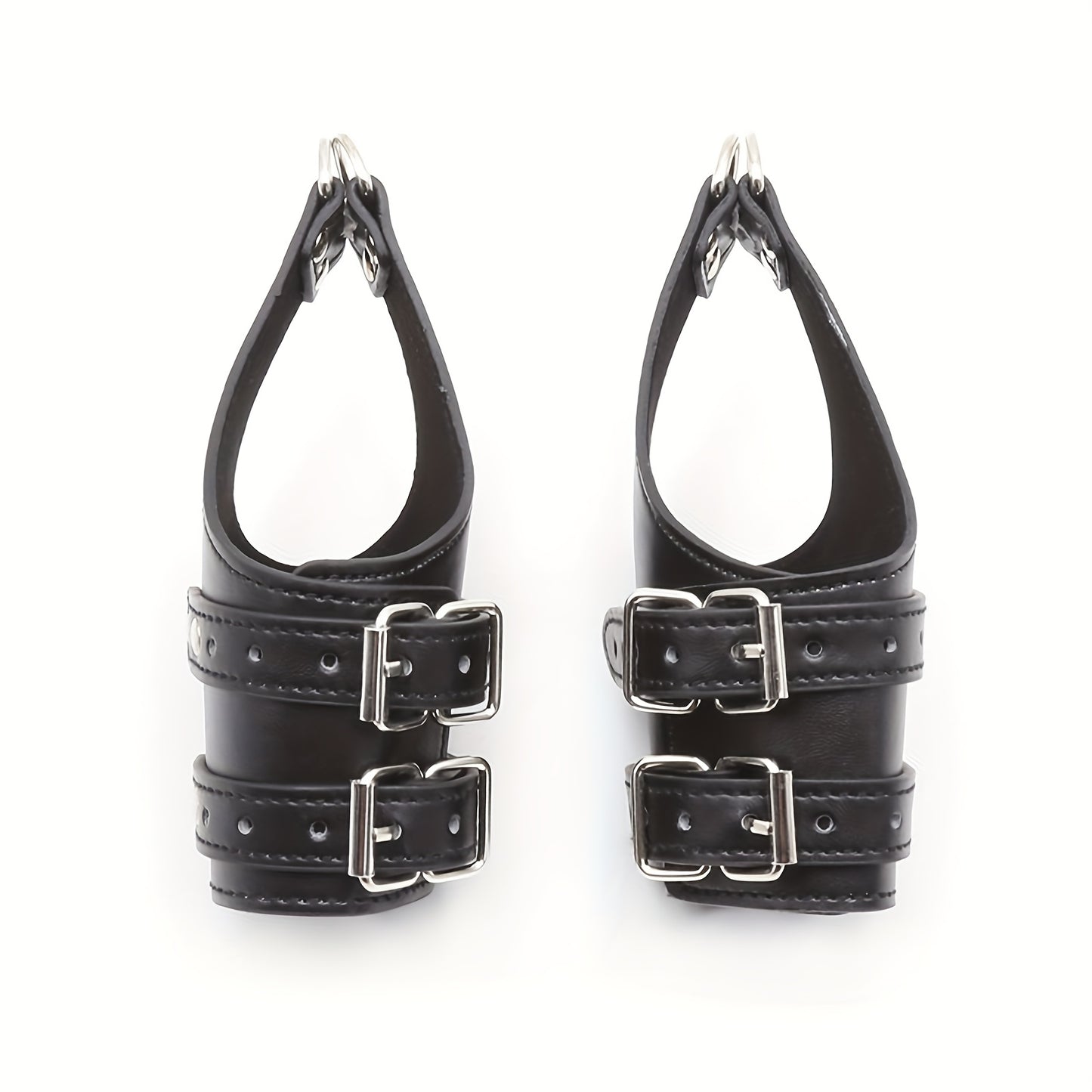 Halloween Leather Hang On Door Handcuffs for Adult Restraints