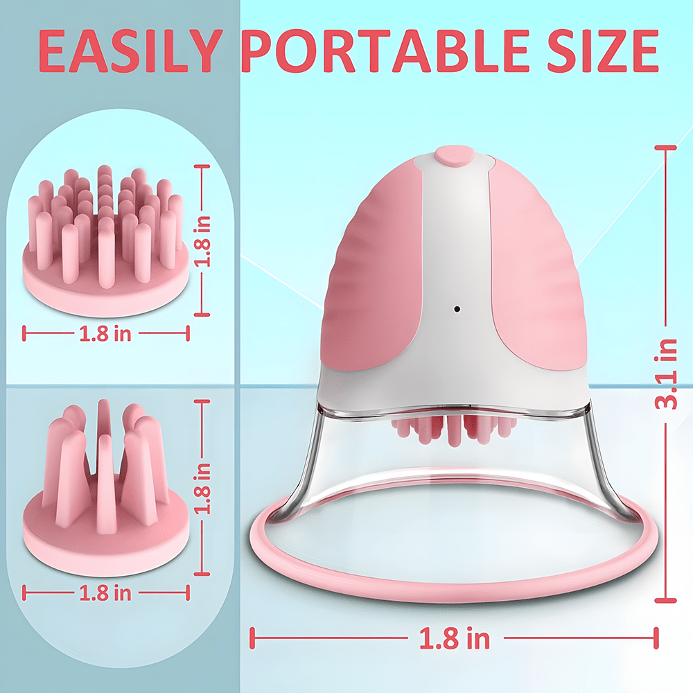 Nipple Clamps and Clitoris Stim Toy With 10 Vibrator Modes