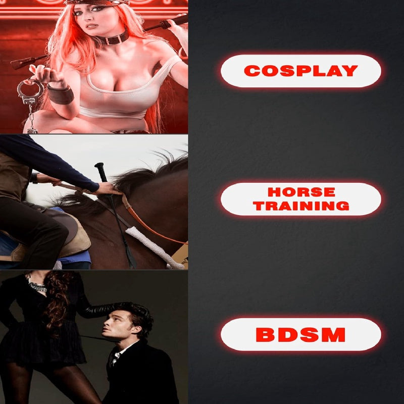 Versatile BDSM Paddle and Whip for Gentle to Intense Play
