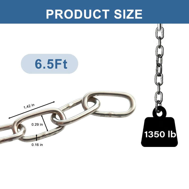 Heavy Duty Security Chain For Bicycles 304 Stainless Steel