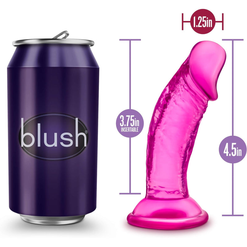Blush Realistic Dildo With Suction Cup For Couples Silicone