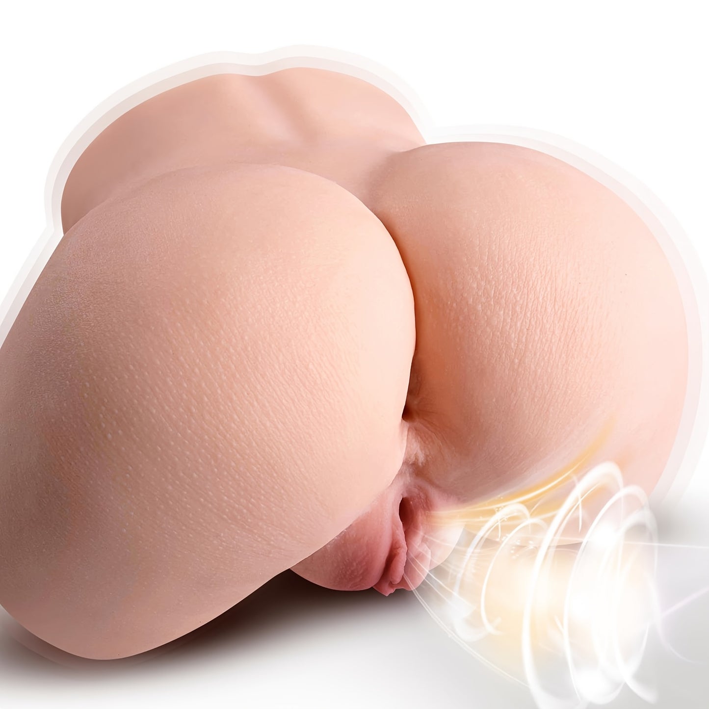 Male Sex Doll Torso Butt Masturbator Dual Channel Vibrating System