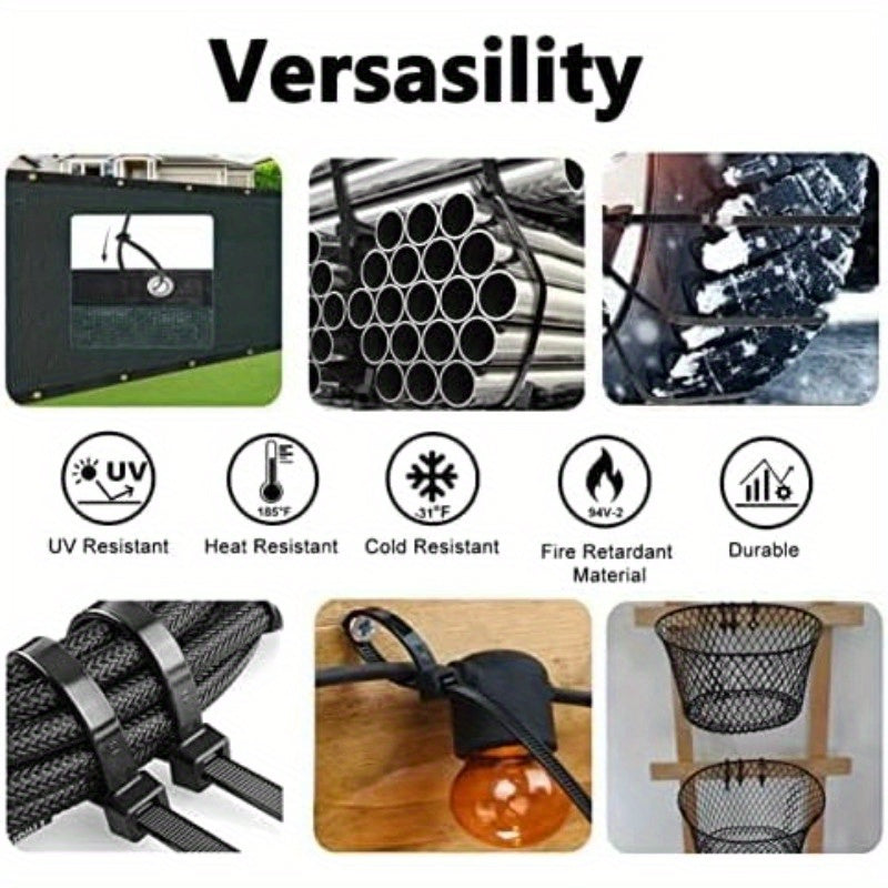 Heavy Duty Outdoor Nylon Zip Ties For Cable Management