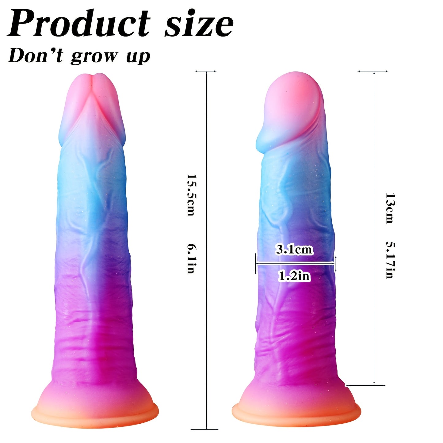 LSHE Liquid Silicone Dildo With Suction Cup For Deep Penetration
