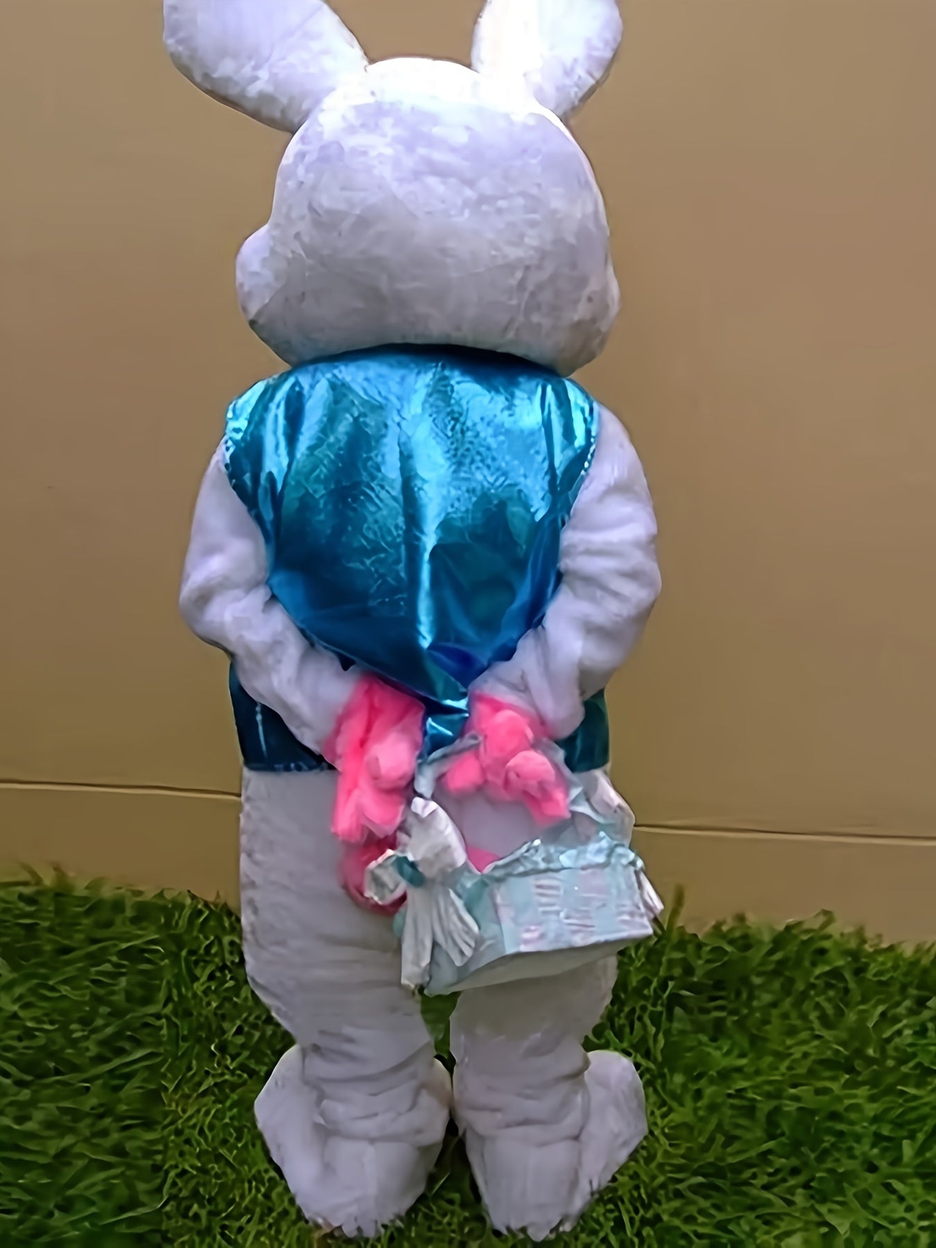 Easter Bunny Mascot Costume Plush Rabbit Suit For Parties
