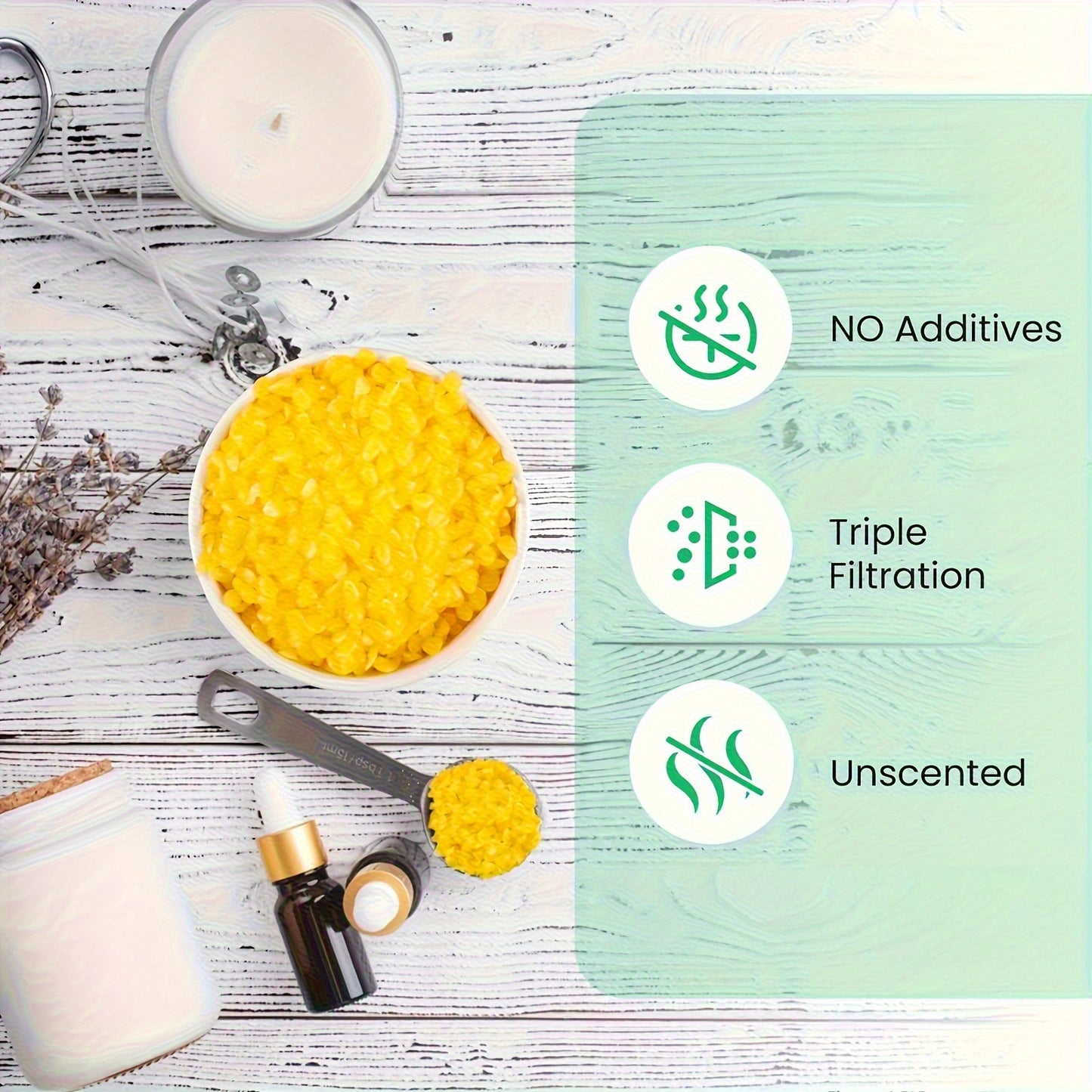 Beeswax Pellets 20lb 100% Natural for Candles Lip Balm Soap
