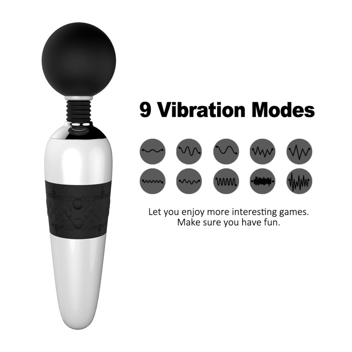 Medical Silicone Personal Massager 7 Function Vibrator For Body Relaxation