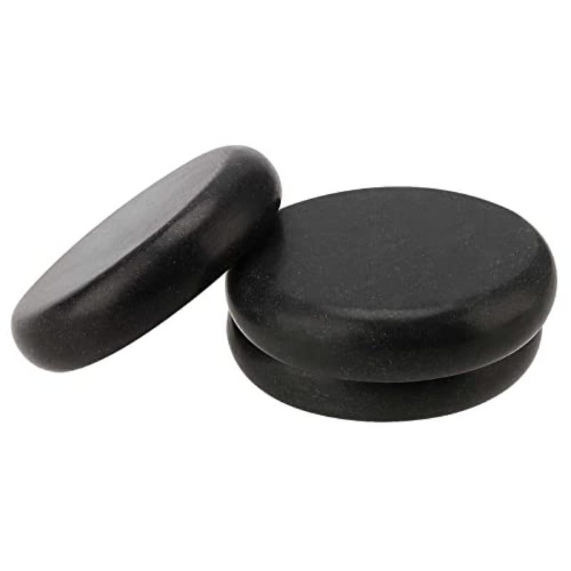 Natural Basalt Massage Stones 22 Pack For Home Spa Relaxation