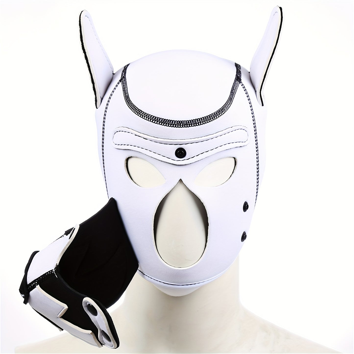 Dog Hood Mask BDSM Cosplay Restraints With Detachable Mouth