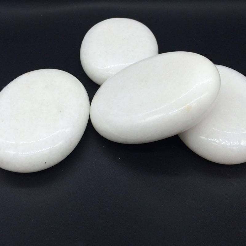 4pc Handcrafted Marble Cold Stone Massage Set For Spa Use