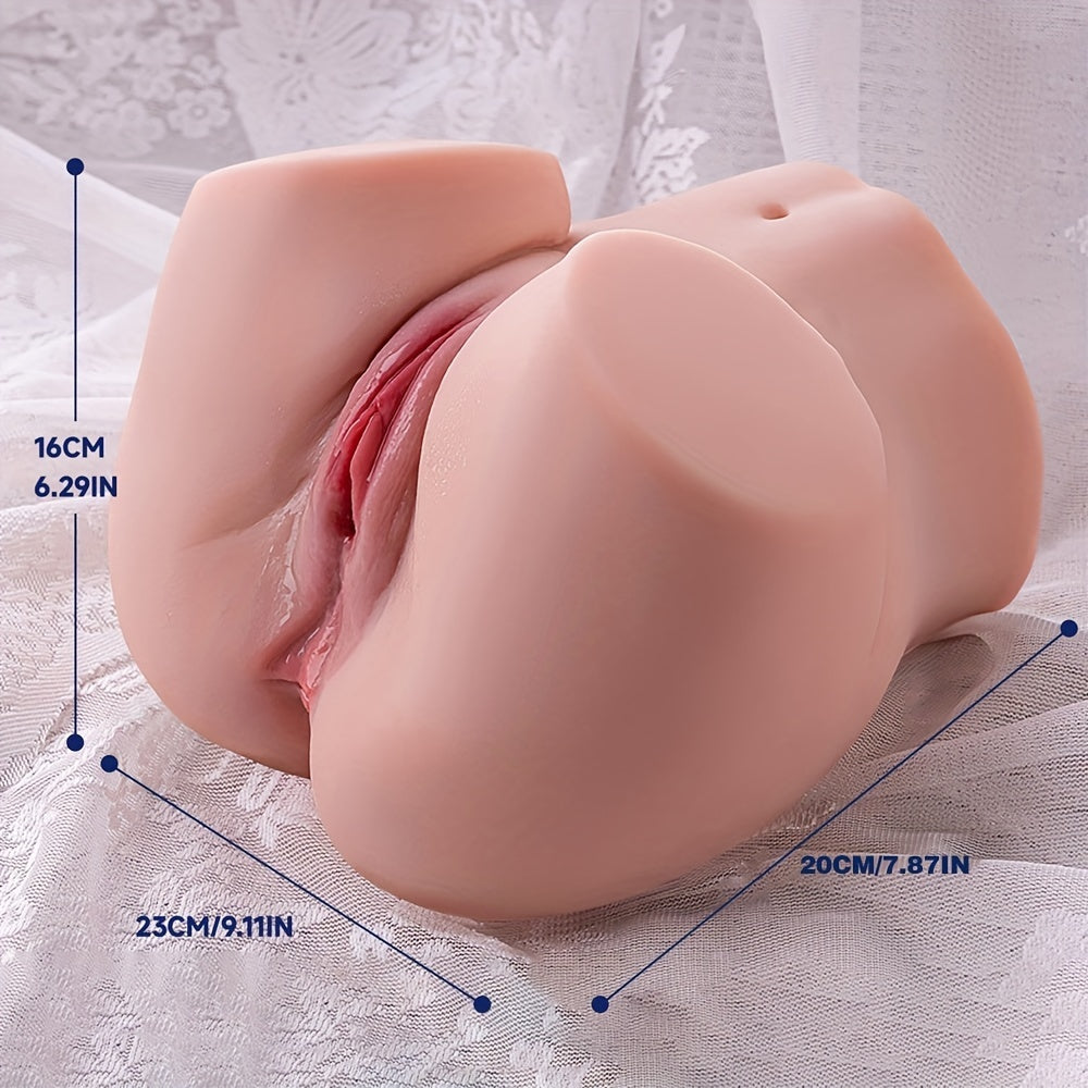 Male Sex Doll Torso Butt Masturbator Dual Channel Vibrating System