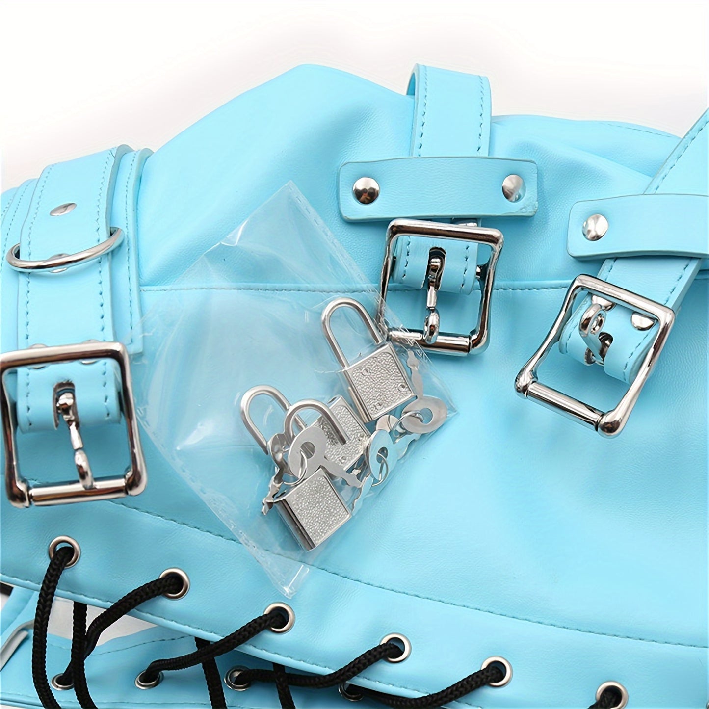 Removable Blindfold Hood Mask With Interchangeable Dildos For BDSM