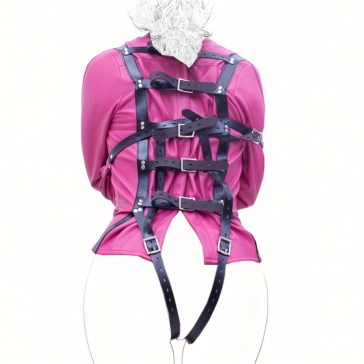 Bondage Jacket Restraint Costume For Role Play Accessory